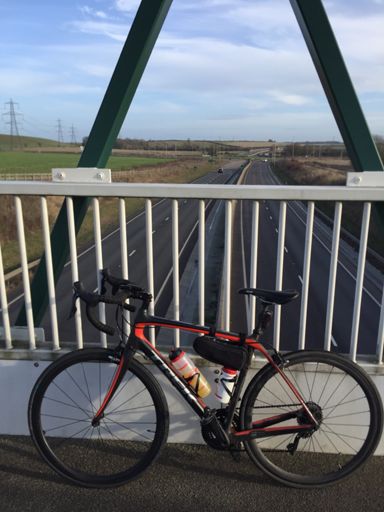New bridge over the Dunstable bypass