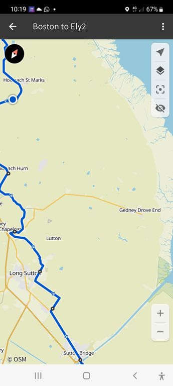 To explore if can include roads nearer to the Wash, in order to see it, though would require shortening the rest of the day.