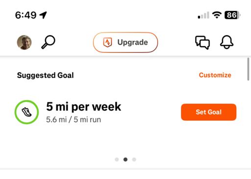 Strava apparently is not impressed with me - baby steps I guess… 