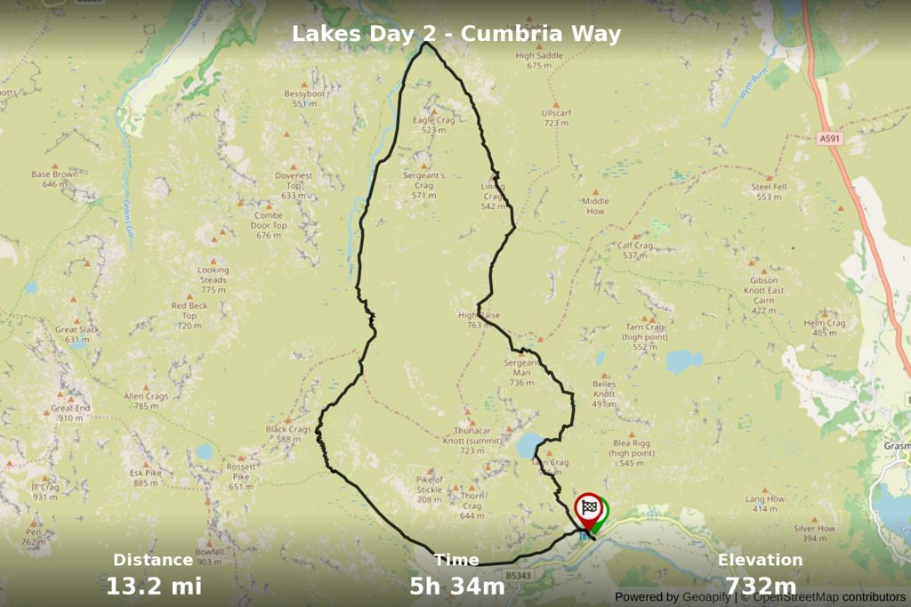 Lakes Day 2 - Cumbria Way & High Raise Climb-11