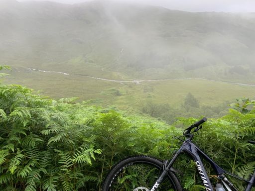 Above the fank at Strontian river.