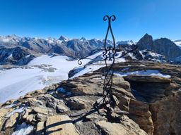Pointe de Vouasson par le lac bleu et le glacier. Retour par le mont de l’étoile