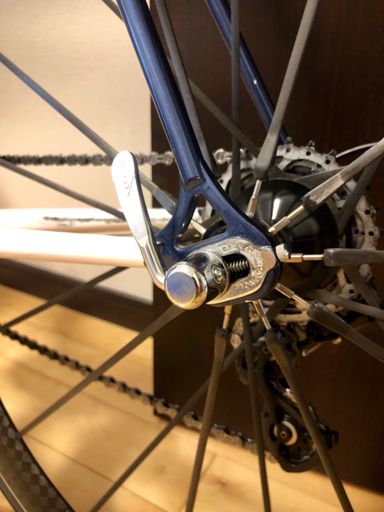 ミノウラのローラー専用クロモリクイックレバーを入手。龍坂の激坂でもズレなかったので、最高です。ただ重いですw