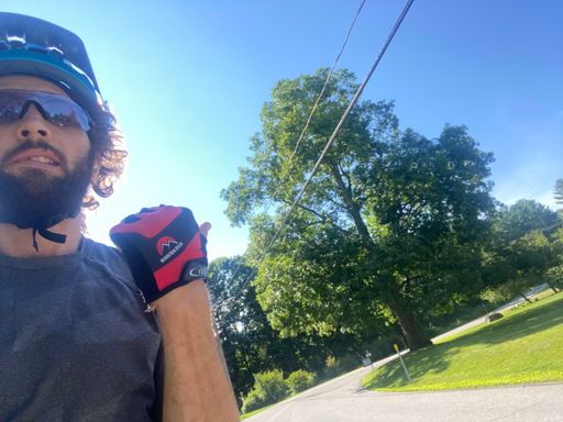 Up that hickory tree is where I was the morning of 9-11-01. It was a bit smaller then, so was I