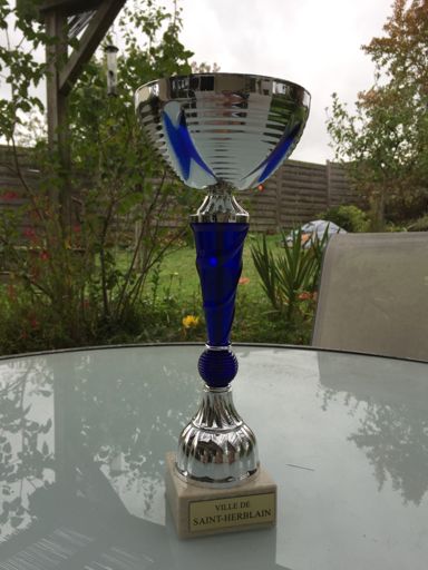 Dimanche 13 octobre avec Juliette 22km 1h49. Coupe de la plus jeune.