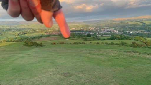 Last time I was here on a bike I decided to try ski jumping, knocked myself out and fractured my wrist… right about there.