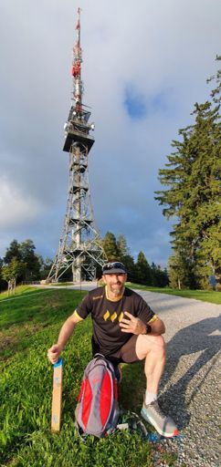 Am Ziel vom Berglaufabenteuer 2021