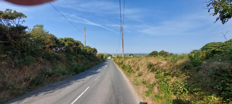 Should have stopped sooner for photo back to Redruth we had climbed out of.