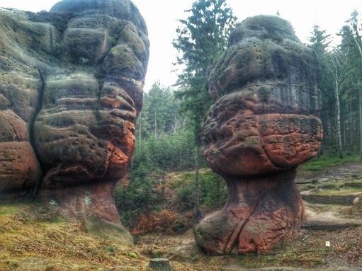 Kelchsteine - leider ab dann im Böhmischen Nebel :/