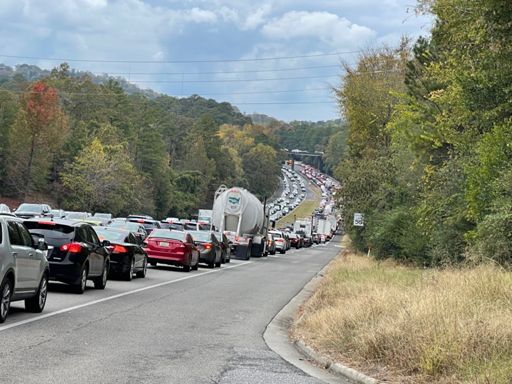 Traffic at 3:30pm, too many people driving cars.