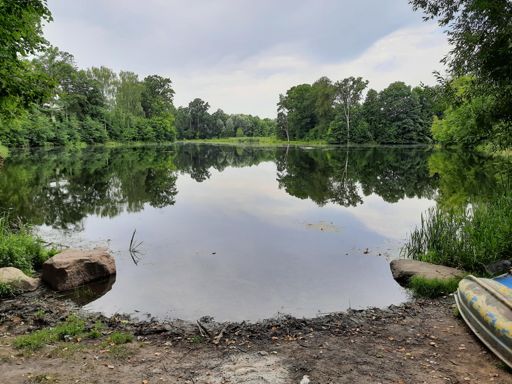 Rozlewisko Węgorapy przy elektrowni