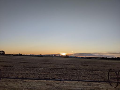 "Up with the sun, gone with the wind." Literally! 15-20mph tail winds the whole day. zoom zoom