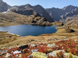 lacs de fenêtre depuis le col saint Bernard