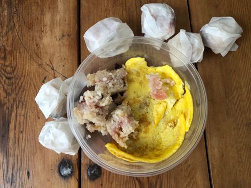 Went fairly home-made today with rice cakes.