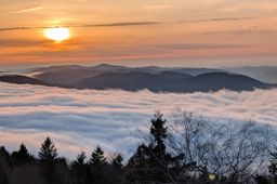 Coucher de soleil au Donon