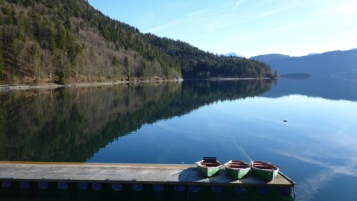 Walchensee - Terasse vom Cafe