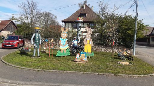 Osterschmuck in Frankreich.