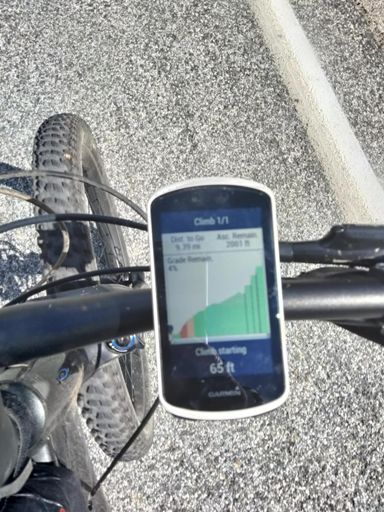 Climb 1/1 ... no problem. just 2000 ft ... no problem. Fed Ex driver greeted me early into the climb: "you've got quite a workout ahead of you." :)