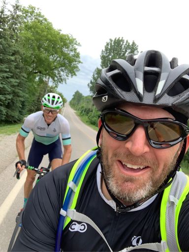 Had to pull Nathan endless kilometres