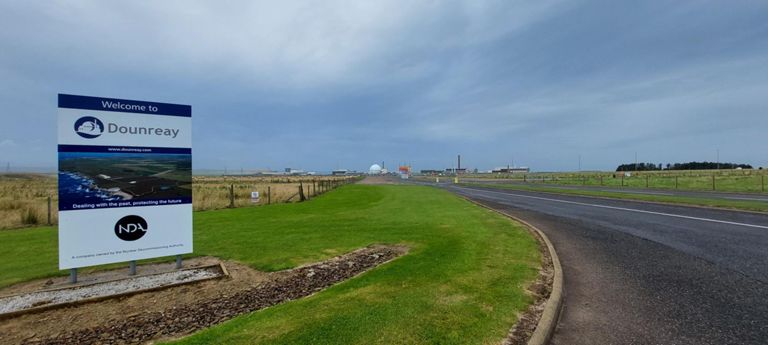 RAF Dounreay was an inactive WW2 airfield on the land between the road and the buildings.