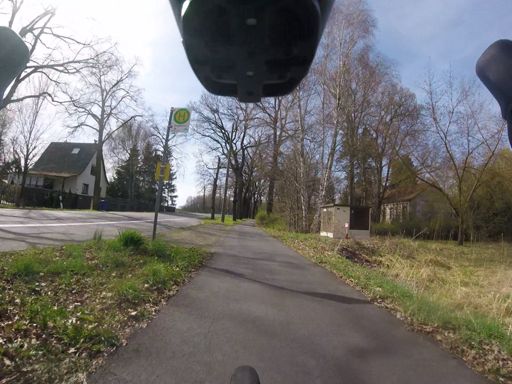 Immer vorbildlich auf dem Radweg gefahren, waren meist auch gut ausgebaut