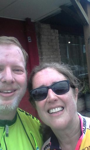 Death Valley Beth and A Dude Abikes.