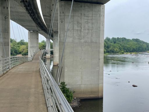 This pedestrian/bike bridge is amazing!