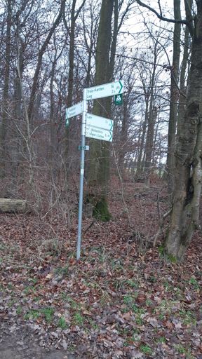 Wegweiser am Radweg bei Lahr