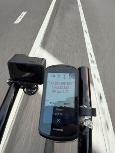 lol, the payment notifications don't always go through right away ... this was my emergency clothing purchase notification popping up as I rode home after the workshop several hours later.