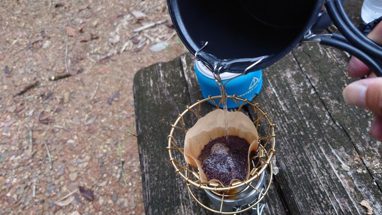 お湯を注いで更に良い香りが漂う♪