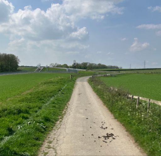 Crossing the new East-West rail bridge