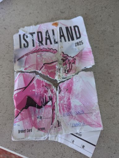 Brevet card after diving in a 1m deep puddle of mud