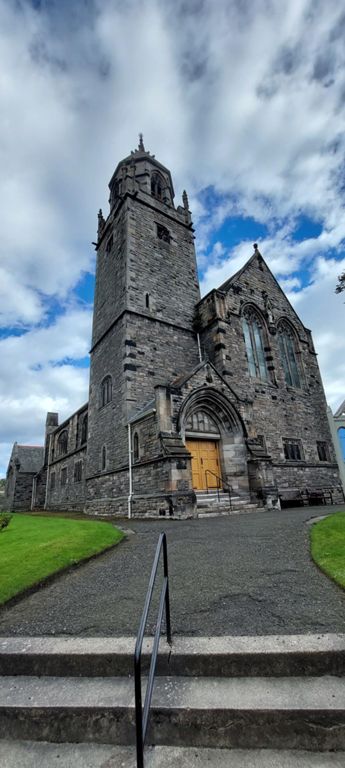 1901 St Marie's Catholic Church, Kirkcaldy, diagonally opposite The Wild Side,  as Lorraine noted. http://www.scottishchurches.org.uk/sites/site/id/6672/name/Our+Lady+of+Perpetual+Succour+St.+Maries+Church+Kirkcaldy+and+Dysart+Fife