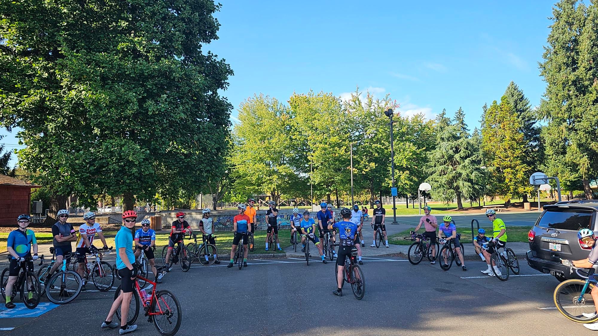 What a big turnout for cycling tonight