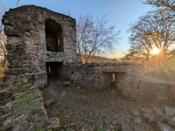 Châteaux de Saverne au soleil couchant