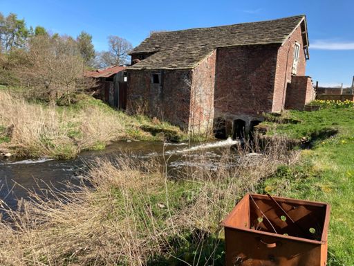 Bate Mill, a disused water mill.