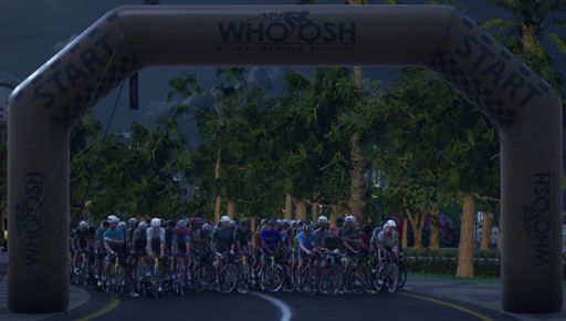 Voll beim Start, aber das verteilt sich sehr schnell