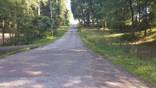 Huprick Road - steeper than it looks