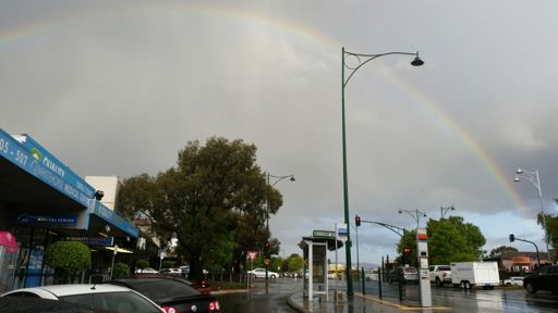 A full rainbow this afternoon