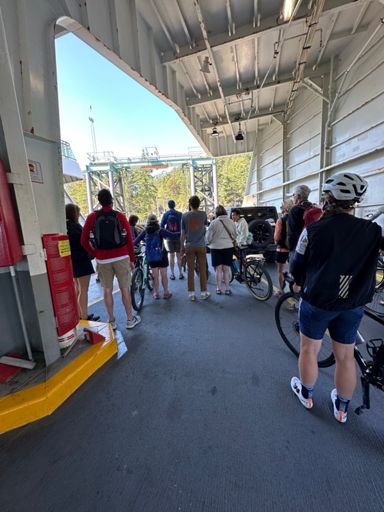 Ferry from Orcas to Lopez for the day.
