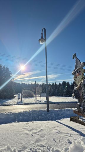 Loipeneinstieg in Carlsfeld