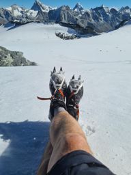 Pointe de Vouasson par le lac bleu et le glacier. Retour par le mont de l’étoile