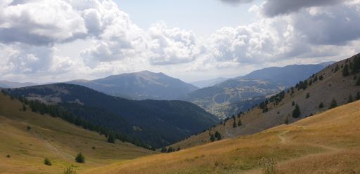Au col des Moulines au loin Beuil