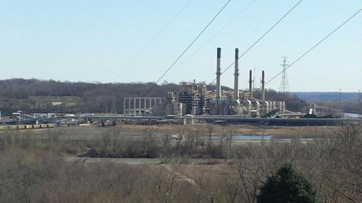 From Iron Mtn looking east across the Meramec.