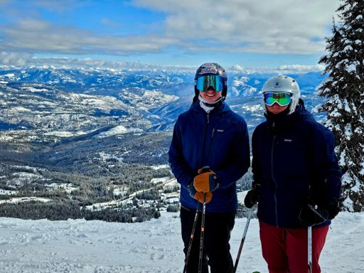 Columbia River in the background