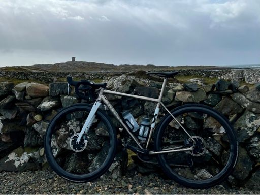 Rock walls: great for getting the bike to stand up without blowing over.