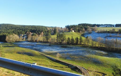 Le soleil commence à décliner lors de la remontée vers le Tracol