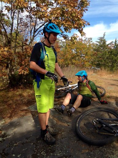 Eric and Randy at the top of the hike a bike