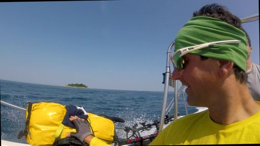 Letztes Jahr den Limski Kanal umfahren, diesmal ein Taxiboot, bis vor Rovinj, gechartert.