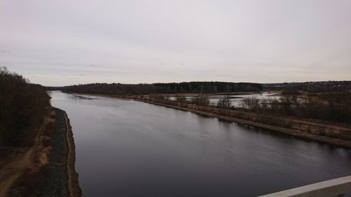 Вид с моста в Морозках на КиМ